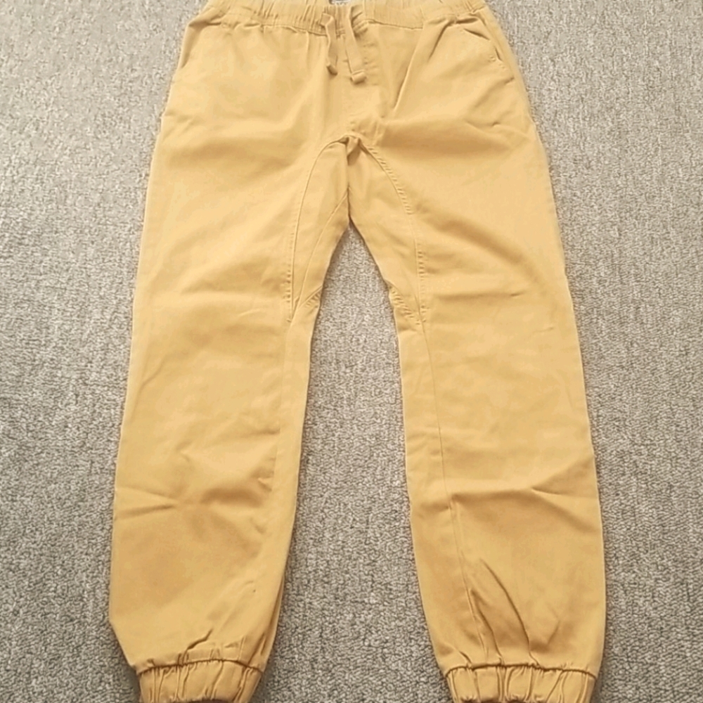 Men Twill Joggers Pants Sz L